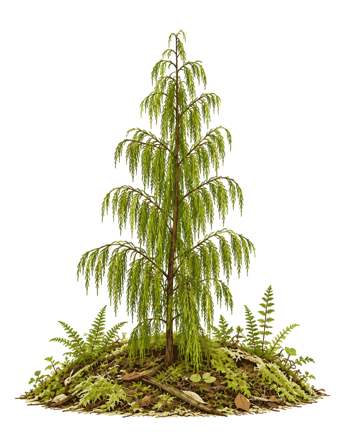 A young rimu tree